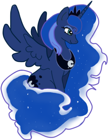 Cleventine, Princess Luna, Safe, Simple Background, - Princess Luna (640x480)