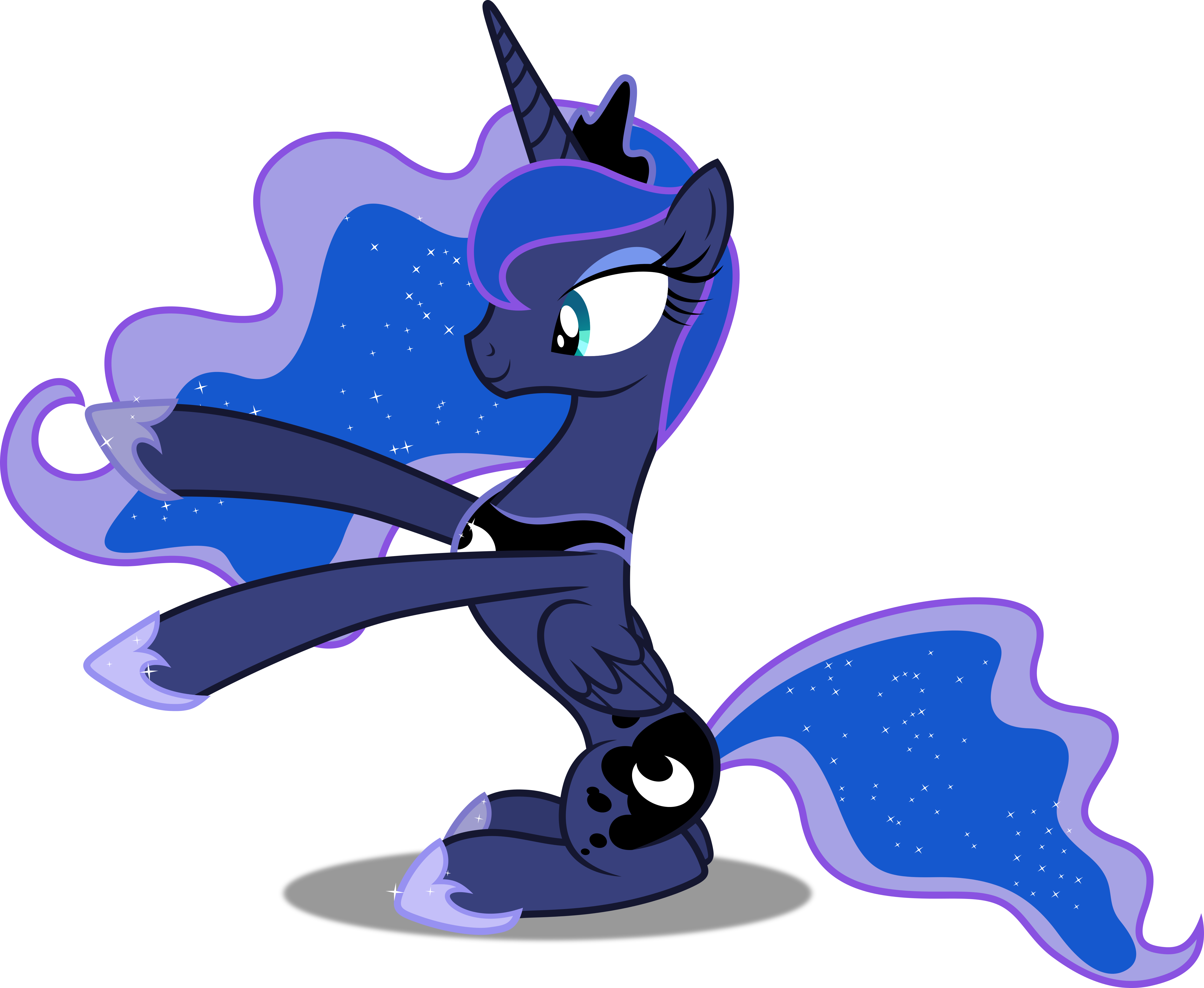 Vector 465 Princess Luna 13 By Dashiesparkle - Mlp Luna Hug Vector (5000x4104)