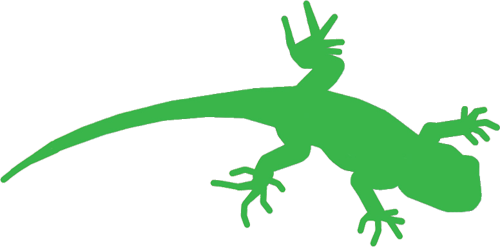 Leopard Lizard Clipart Popcorn - Dragon Lizard (500x247)