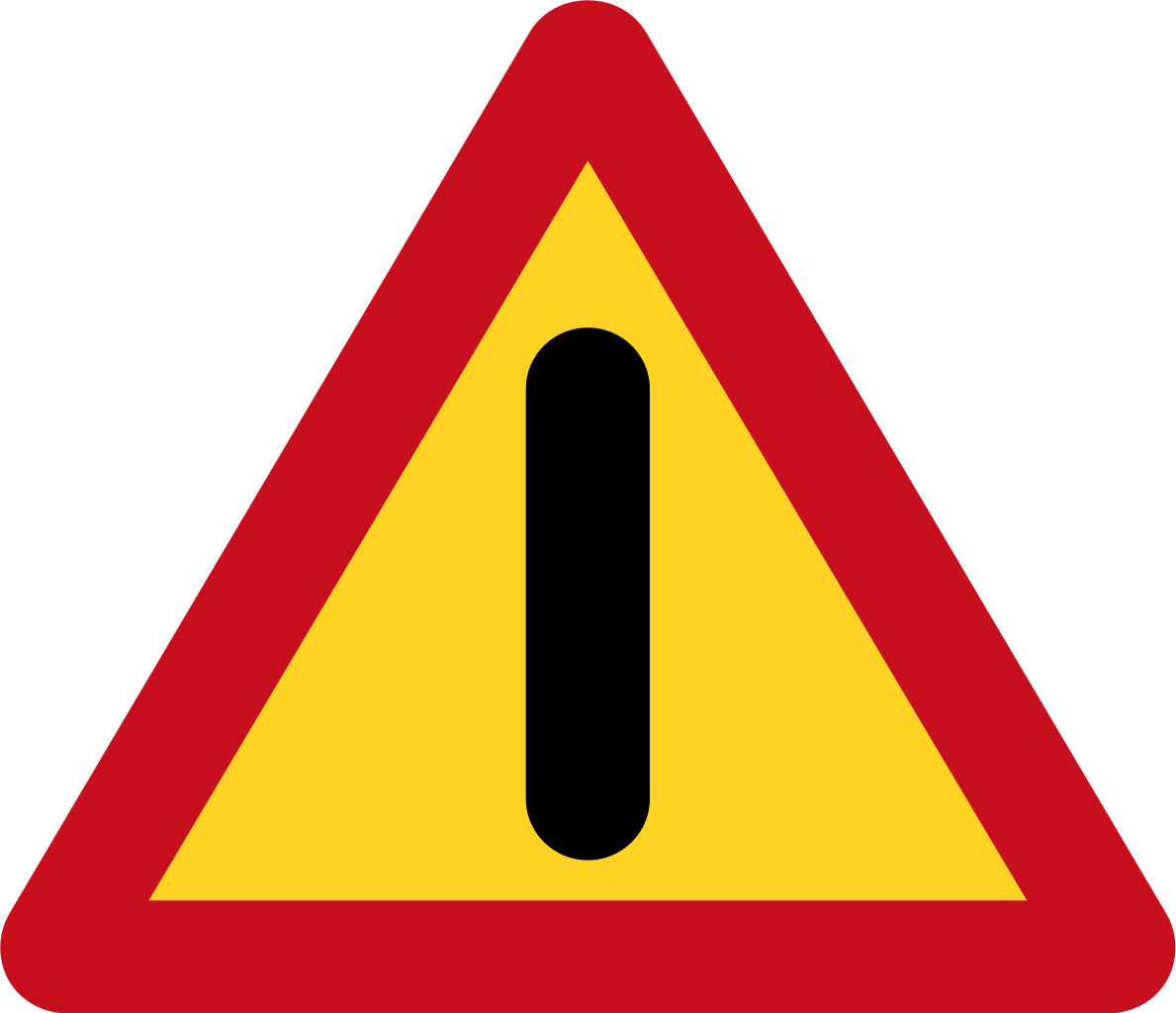 Nigeria Road Sign - Danger Sign On Road (1189x1024)