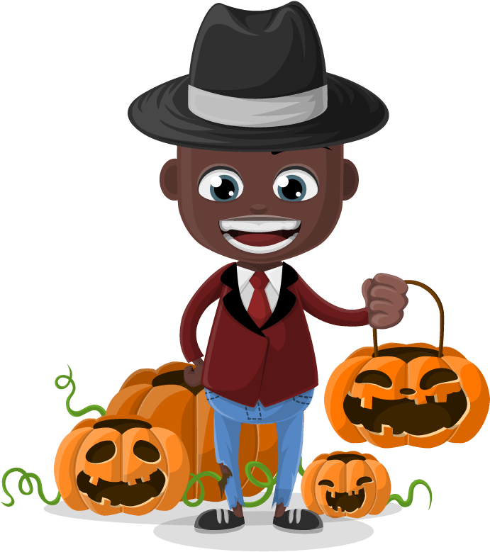 Halloween Vector Character Set - Character Encoding (834x1142)