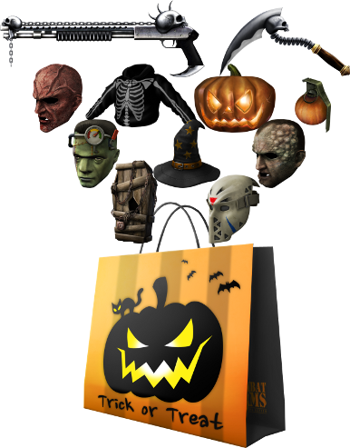 Halloween Trick Or Treat - Cartoon (386x493)
