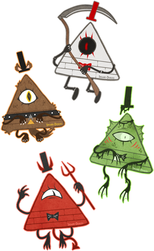 More Halloween Triangles By Insane-dorito - Halloween Gravity Falls Art (600x908)