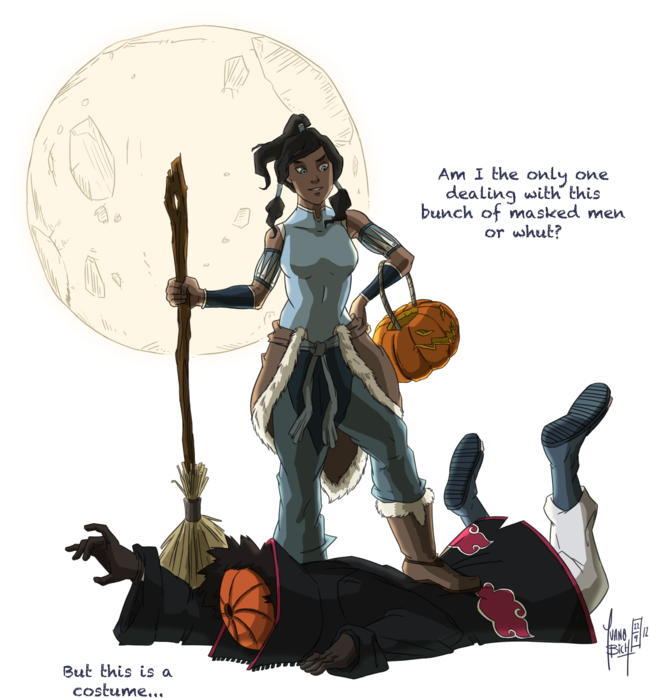 Korra-halloween By Ivanobich - Naruto Legend Of Korra (800x801)