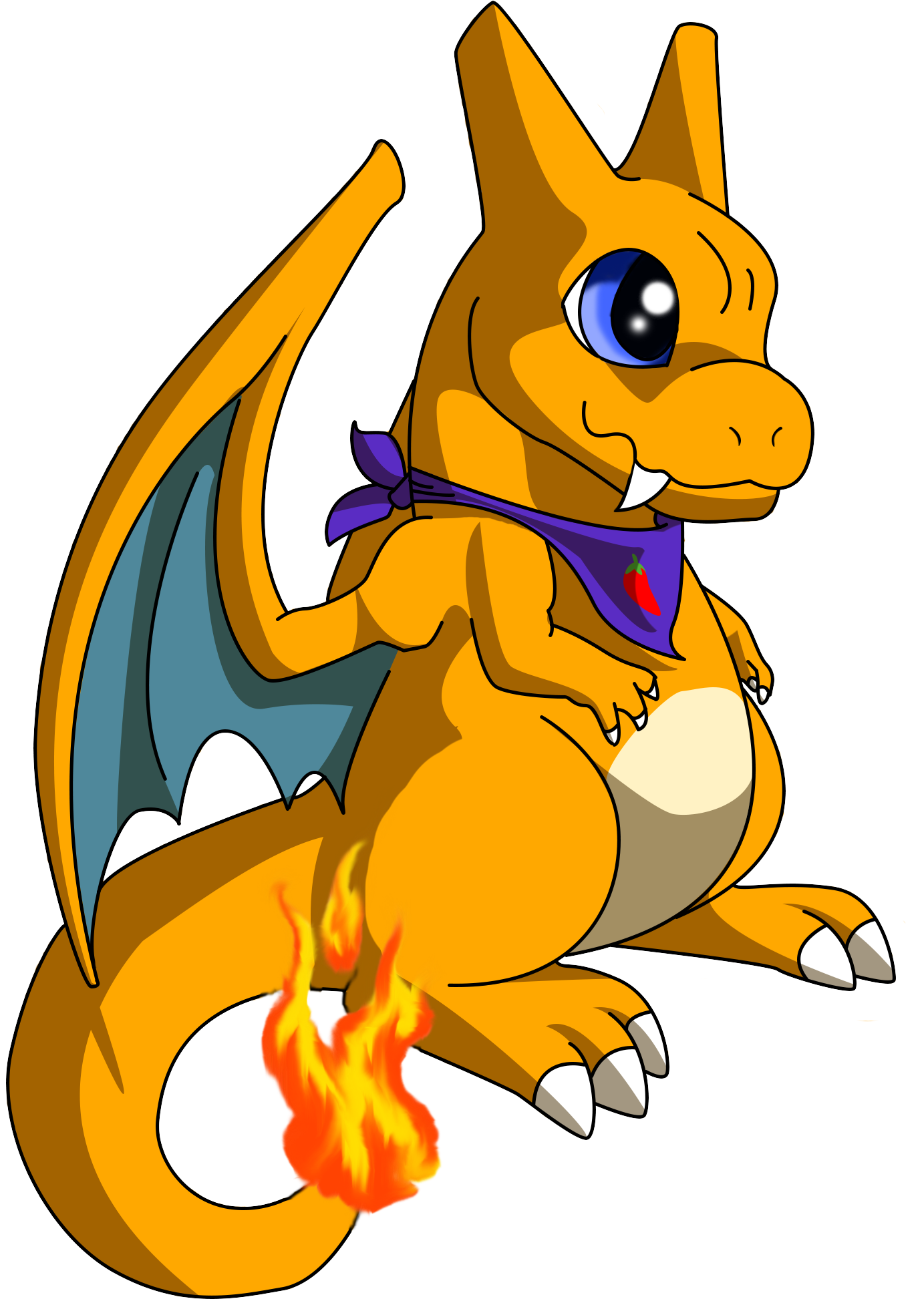 Charizard By Captainmorwen Chili Pepper - Art (1620x2232)