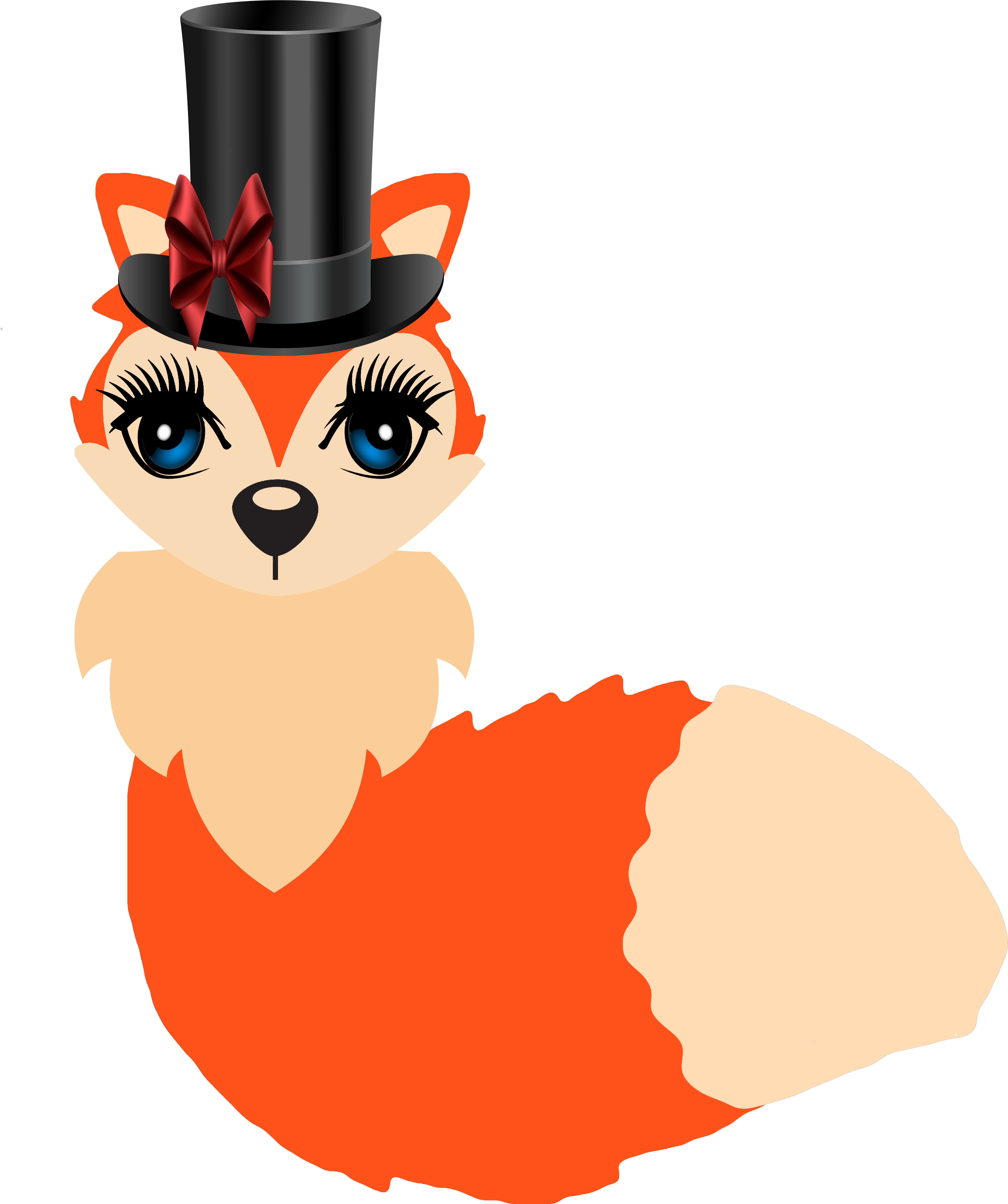 Cute Fox Clip Art - Cute Fox Clip Art (7087x8268)
