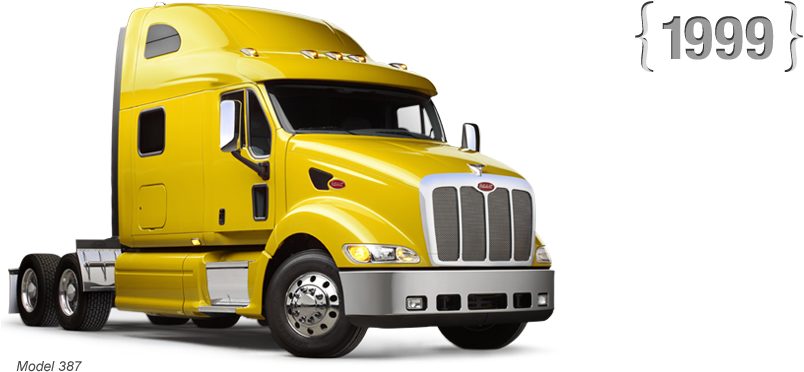 History Peterbilt Trucks Peterbilt Motors Company Rh - Peterbilt 387 Png (871x455)