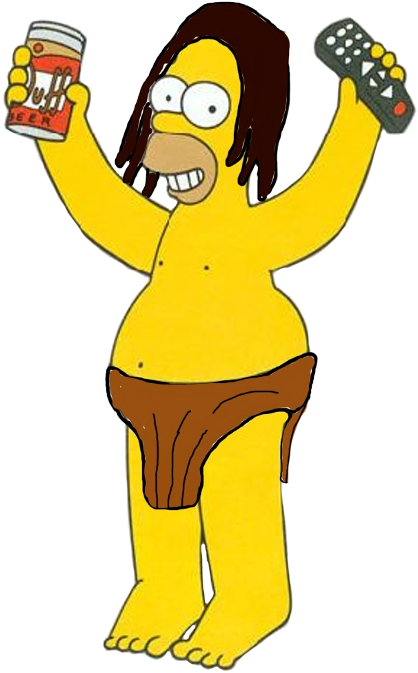 Homer Simpson As Tarzan - Simpson Homer Animated Gif (782x990)