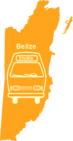 Cayo Belize Shuttle By Tosh - Belize Map (250x480)