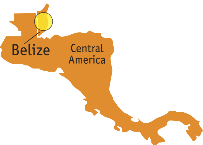 Belize Family Vacation - Mapa De Central America (663x474)