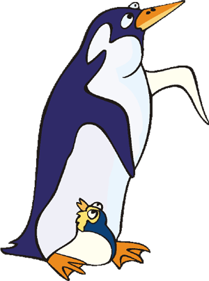 Image Clipart Pingouin - Penguin Coloring Page (300x402)