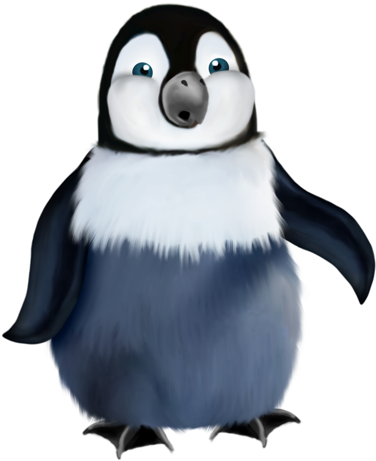 Winter Penguin Clip Art - Clip Art (862x1024)