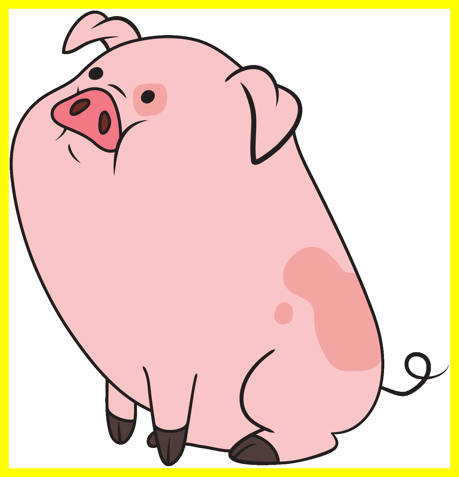 Cute Piglet Cute Piggies Gif Stunning Pink Pig Gif - Cute Pig Cartoon Gif (1518x1578)