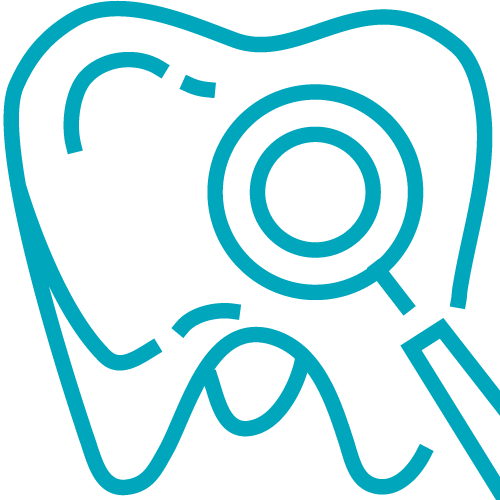 Magnifying A Tooth To Show That We Offer Family Services - Dentistry (500x500)