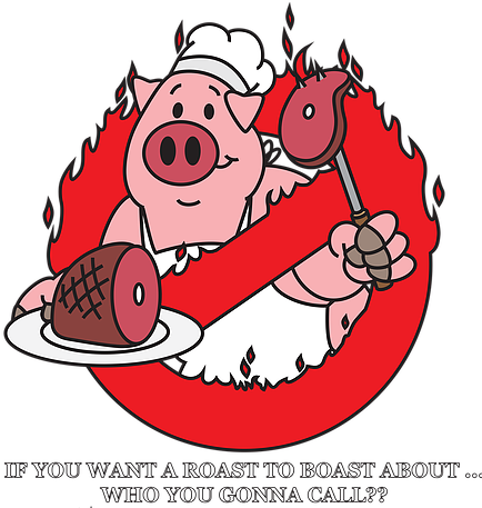 Roasbusters Logo, North East Mobile Caterer Hog Roast - Cartoon (438x470)