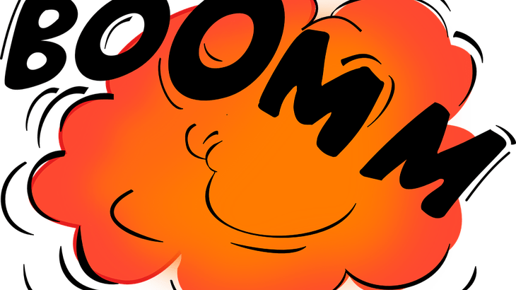 Noise Clipart Unwanted - Nerd Notes: Blank Comic Book Panels & Sketch Design (730x410)