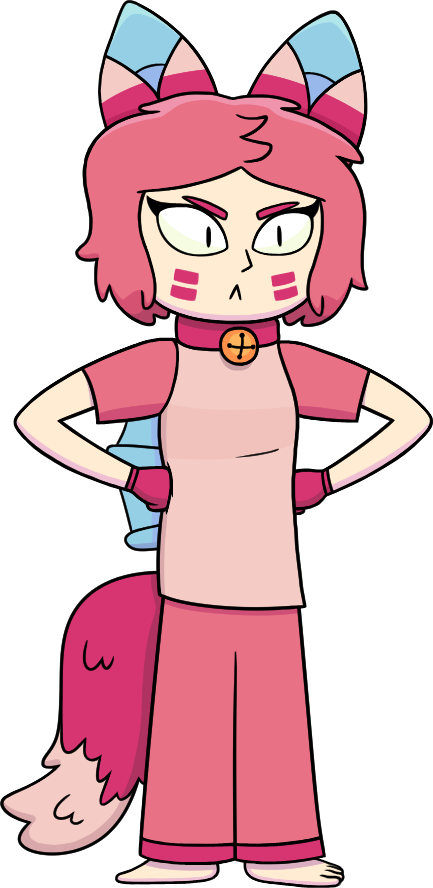 Rude Alien Cat Girl By Cartoonynerd - Miss Piggy Clipart (433x888)