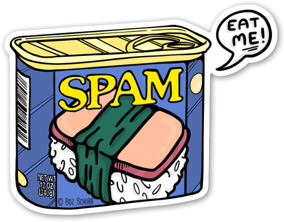 Rude Spam Sticker - Visual Arts (600x475)