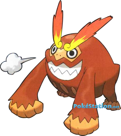 Pokemon Black White Hihidaruma By Clonecharizard - Fire Pokemon Gen 5 (468x526)