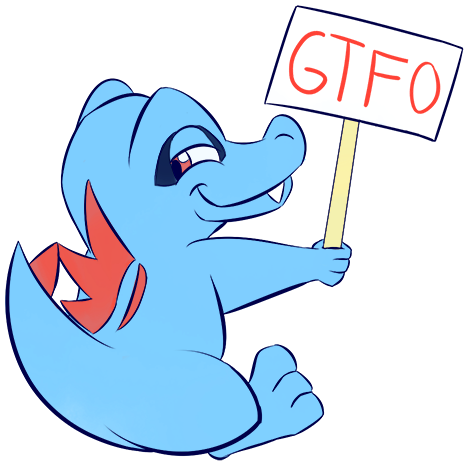 Adorable, But Rude Totodile Sticker Pack Now Available - Cartoon (512x512)