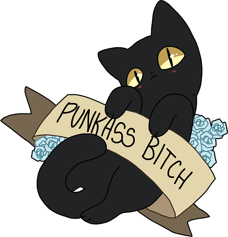 Punkass Bitch - Cartoon (784x817)
