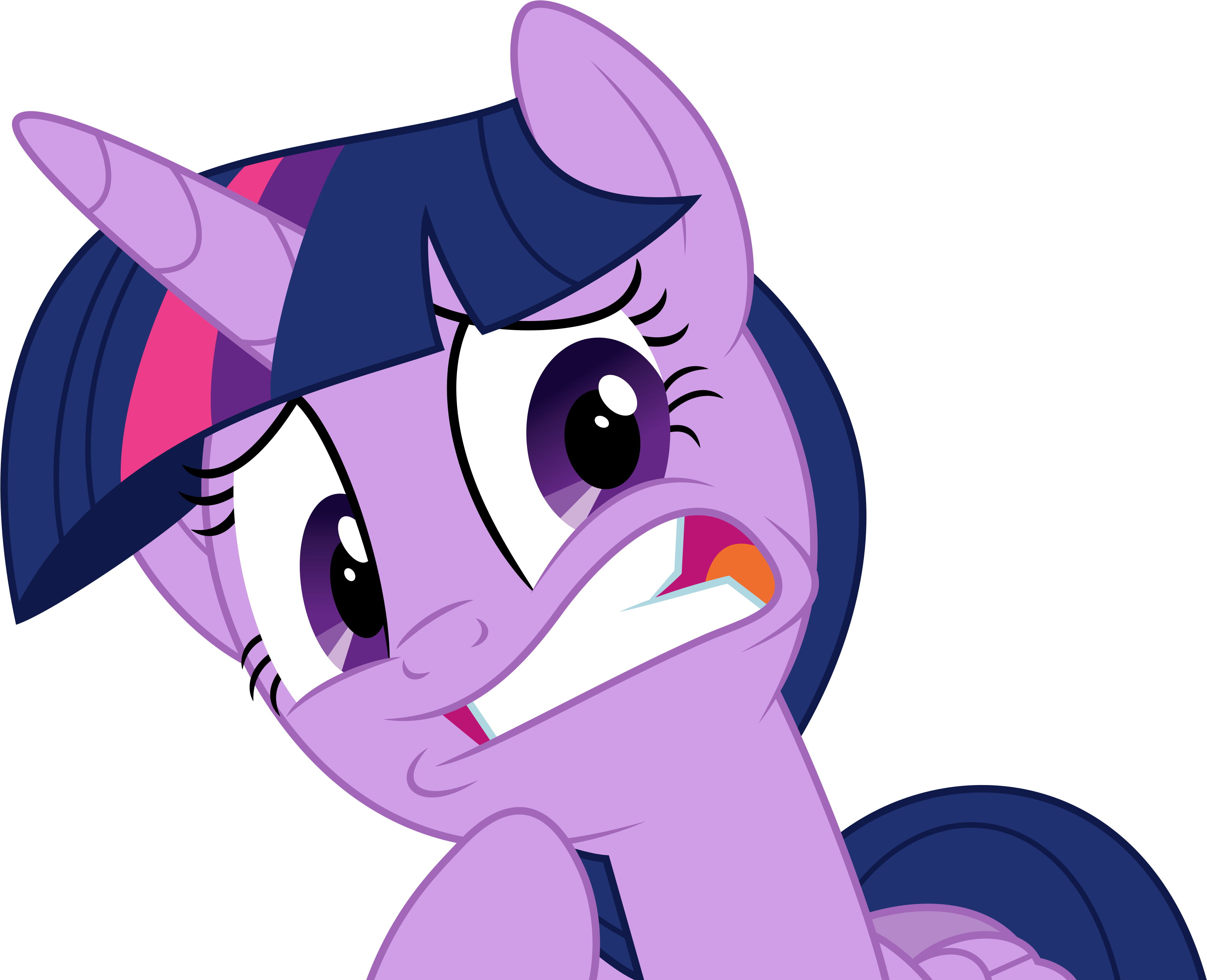 Dashiesparkle Vector - Twilight Sparkle Afraid Of Quesadillas (3708x3000)