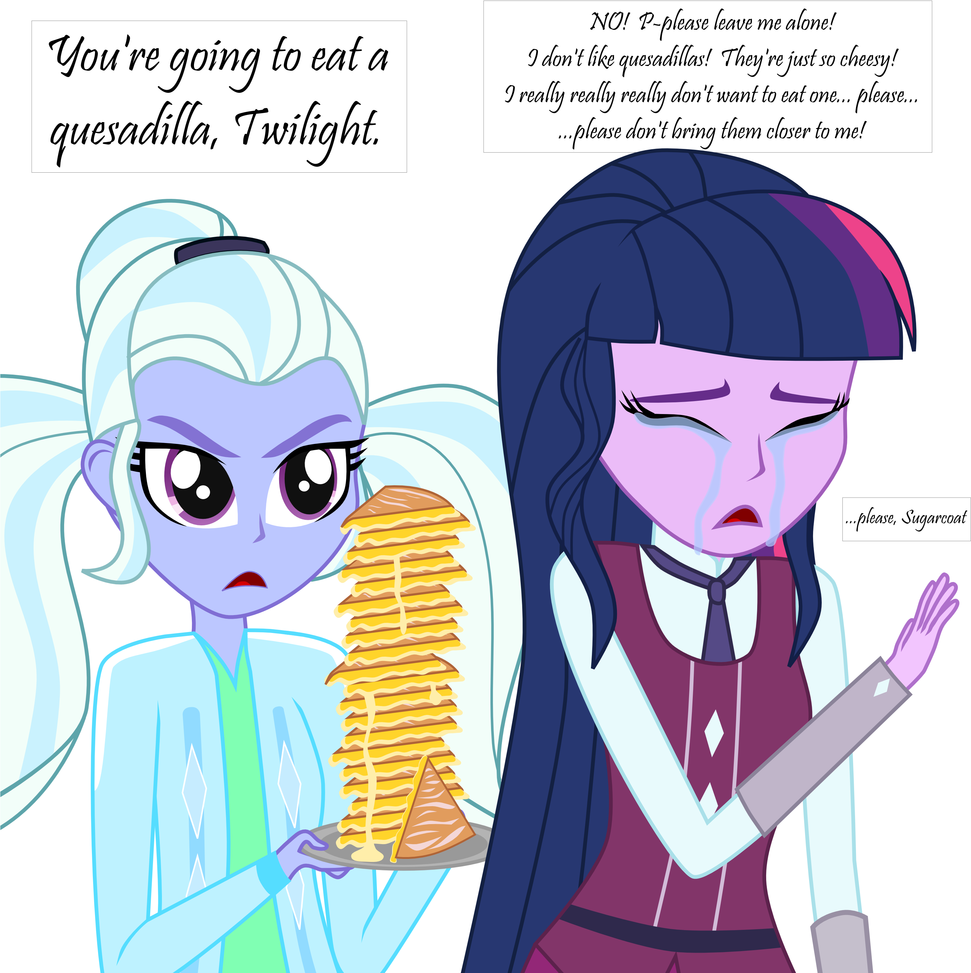 Clothes, Crying, Crystal Prep Academy Uniform, Derpibooru - Equestria Girls Sugarcoat Twilight Sparkle (3188x3188)