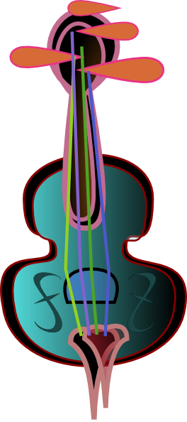 This Free Clip Arts Design Of Viola Png - Set 4 Violin Themed 3" Sew On Patches Viola Musical (264x594)