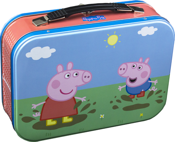 Peppa Pig Patio Furniture - Peppa Pig - Peppa Pig Lunch Box (593x480)