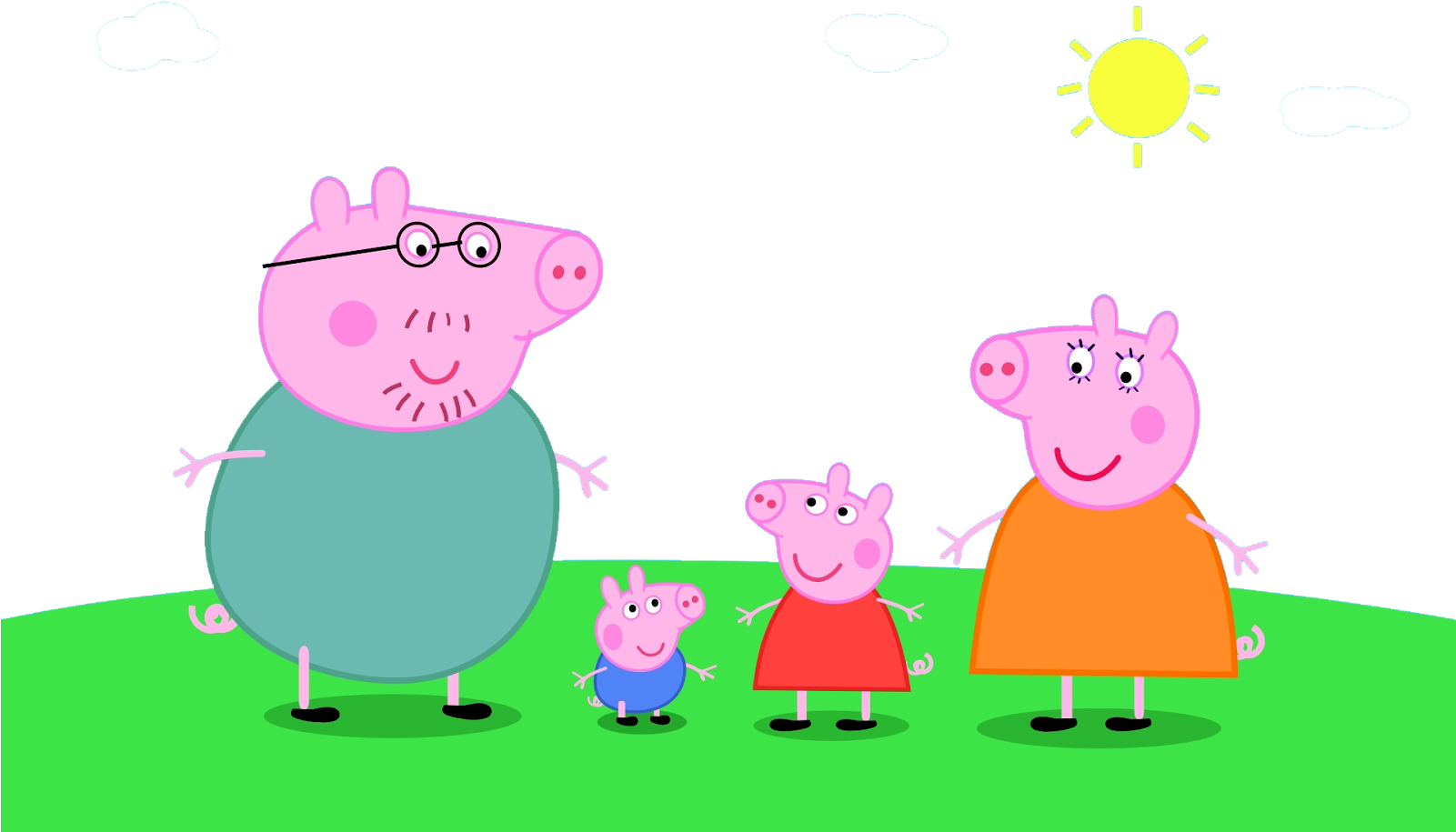 Peppa Pig Em Png - Peppa Pig Png (1600x1000)
