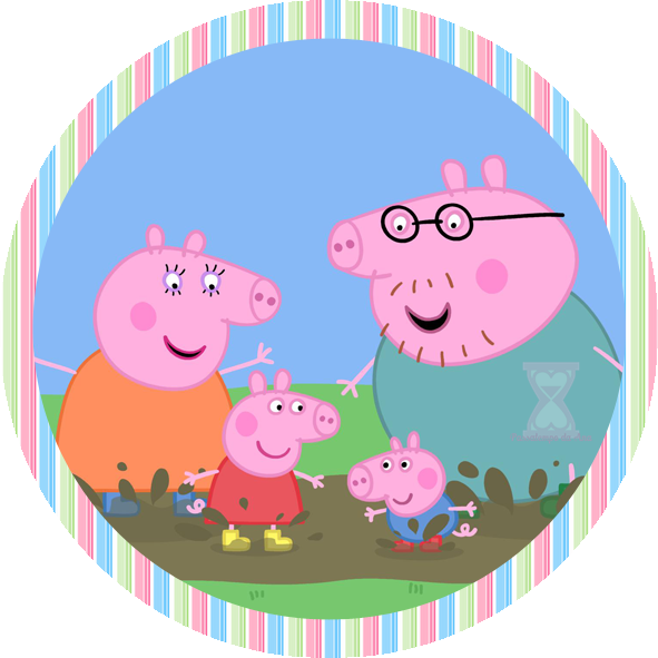 Passatempo Da Ana - Candy Bar Imprimible Peppa Pig (591x591)