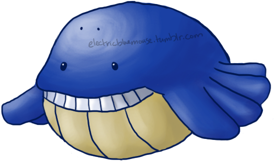 Pokemon Fanart Cubone Pumpkaboo Kabuto Sentret Lanturn - Blue Whale (553x354)