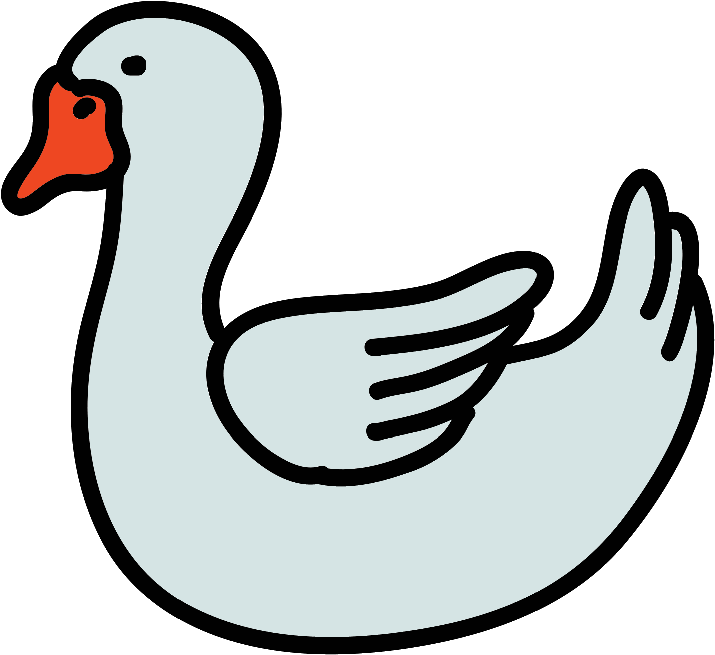 Duck Goose Clip Art Bird Chicken - Goose (1600x1600)
