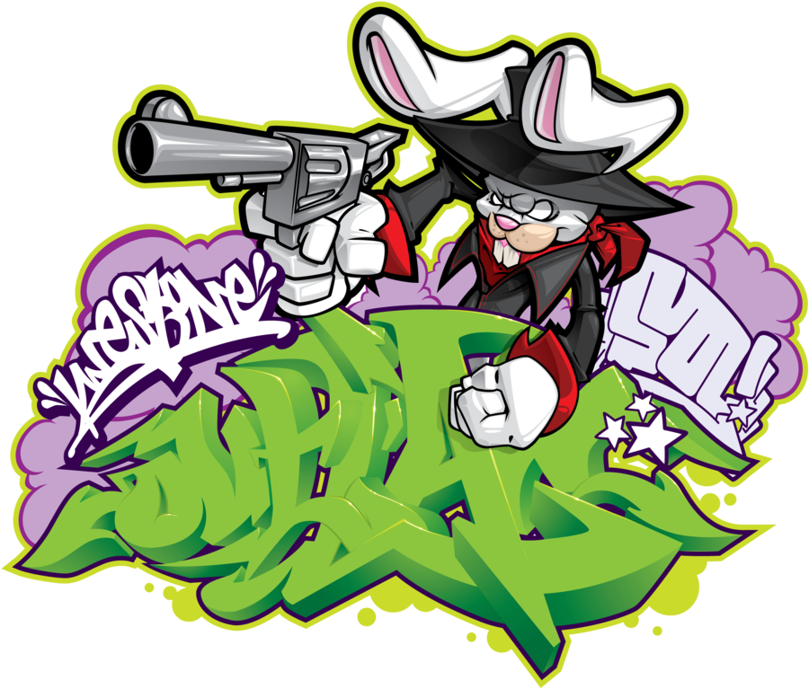 Outlaw Rabbit By Kwestone - Illustration (1024x791)