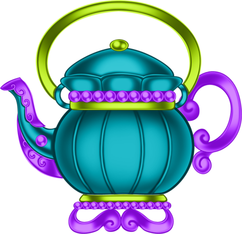 Tea Party, Clip Art, Coffee, Searching, Alice, Baking - Teapot (500x483)
