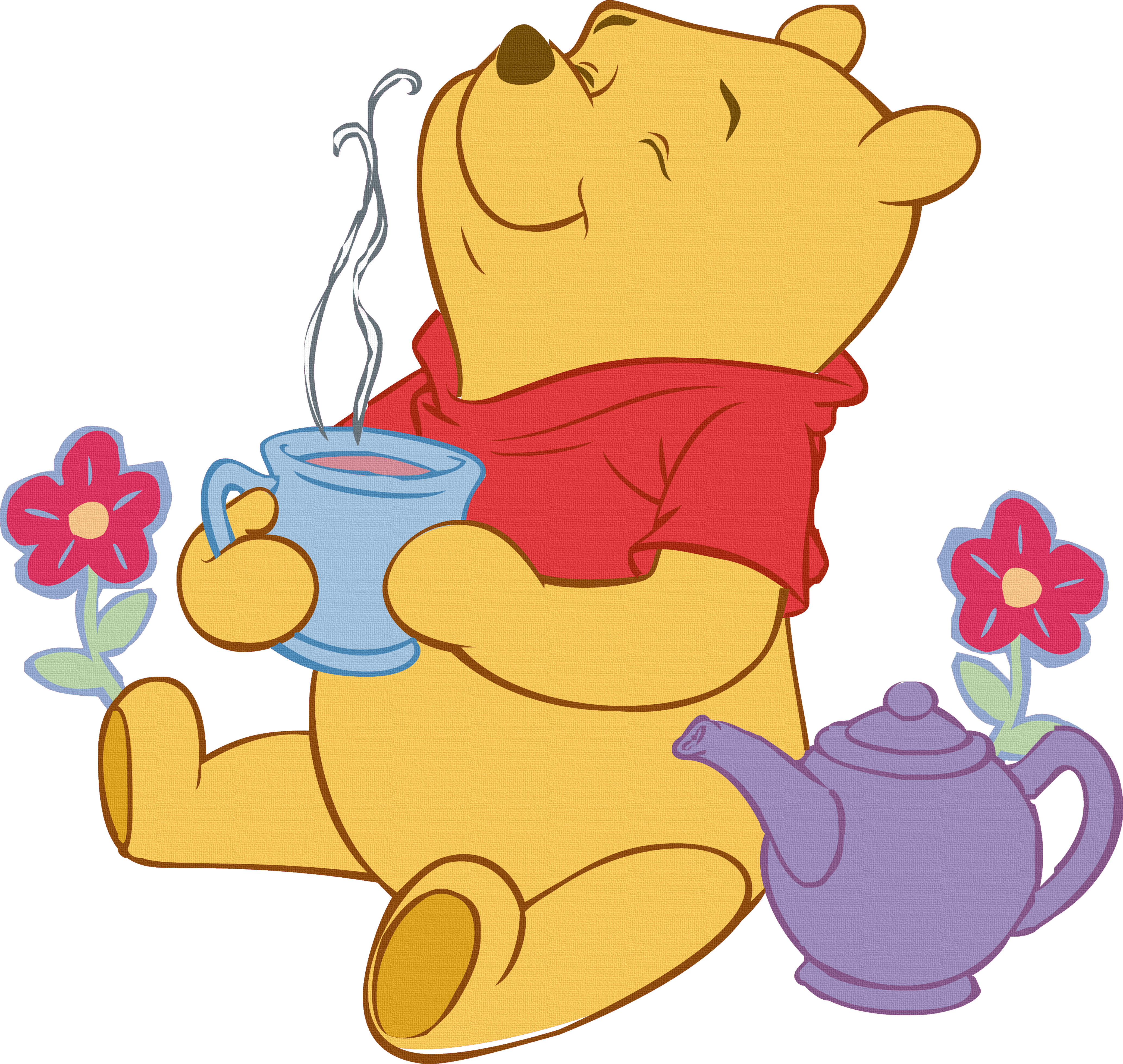 Winnie The Pooh Morning Clip Art - Best Part Of Waking Up Is Coffee (4134x3917)