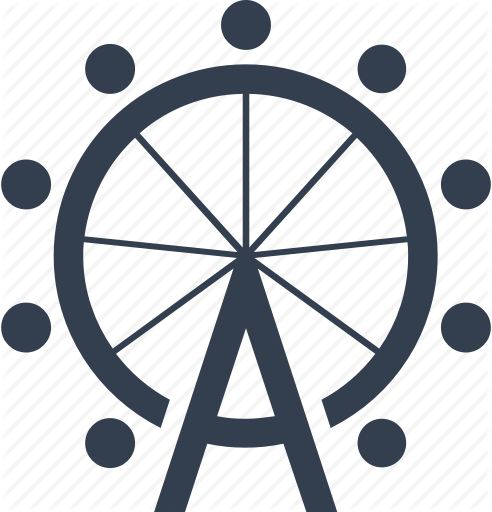 London Eye Clipart Png - Attractions Icon Png (492x512)