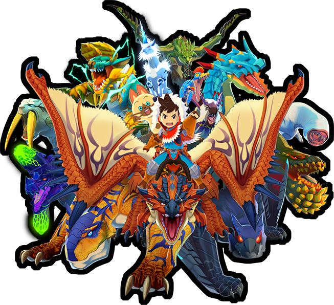 Monster Hunter Stories Ride On Monsters (653x596)