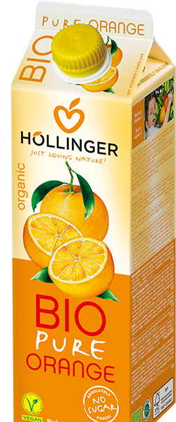 Tetrapak 1l Pureorange En - Hollinger Juice 100% Organic Orange Juice 1 Litre (1000ml) (400x632)