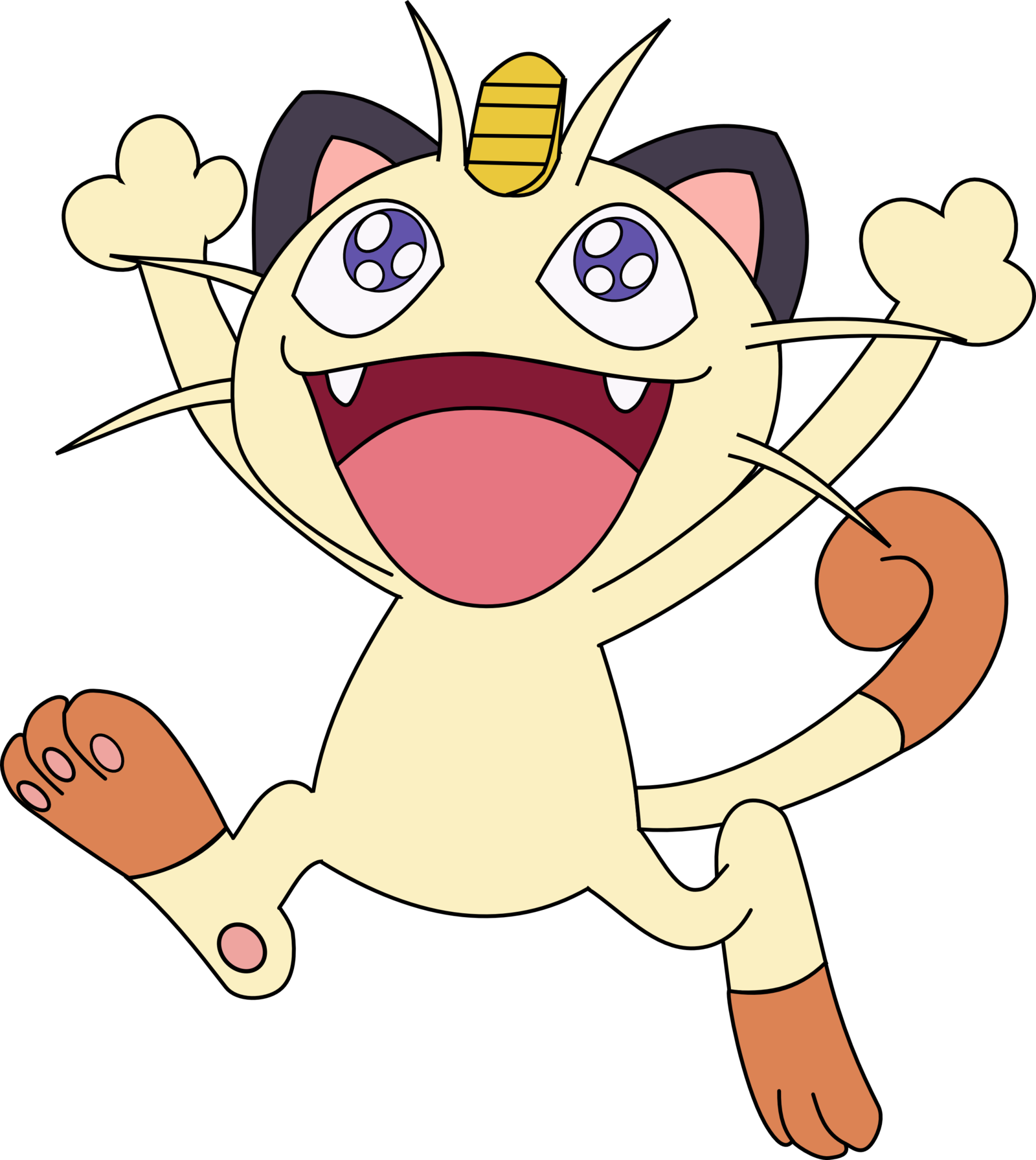 Post By Monoxide23 On Aug 4, 2014 At - Meowth Png (1600x1791)