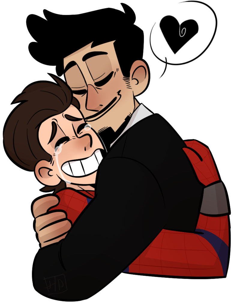 Papa Stark By Hopehound Papa Stark By Hopehound - Infinity War Fanart Spiderman Iron Man (1024x1024)