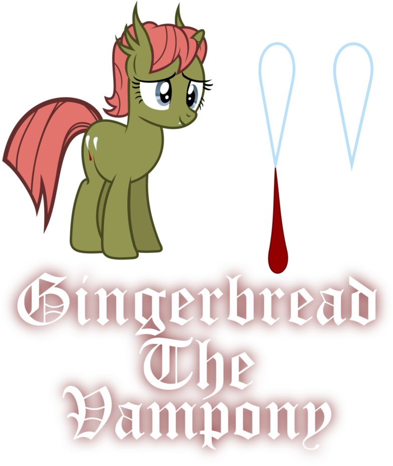 Gingerbread The Vampony By Killagouge - Cartoon (859x929)