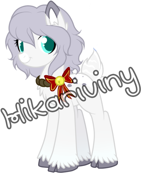 Winter Deer Pony Adoptable By Hikariviny - Cartoon (508x606)