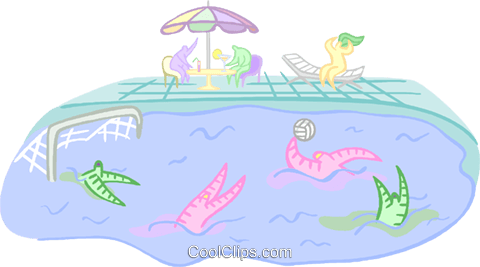 Summer Sports, Water Polo Royalty Free Vector Clip - Water Park (480x267)