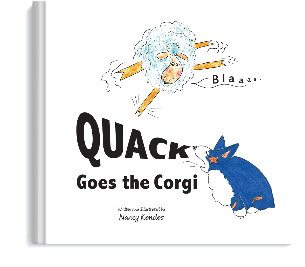 Couched A In Fun Cartoon-like Collection Of Colorful - Quack Goes The Corgi (1024x967)