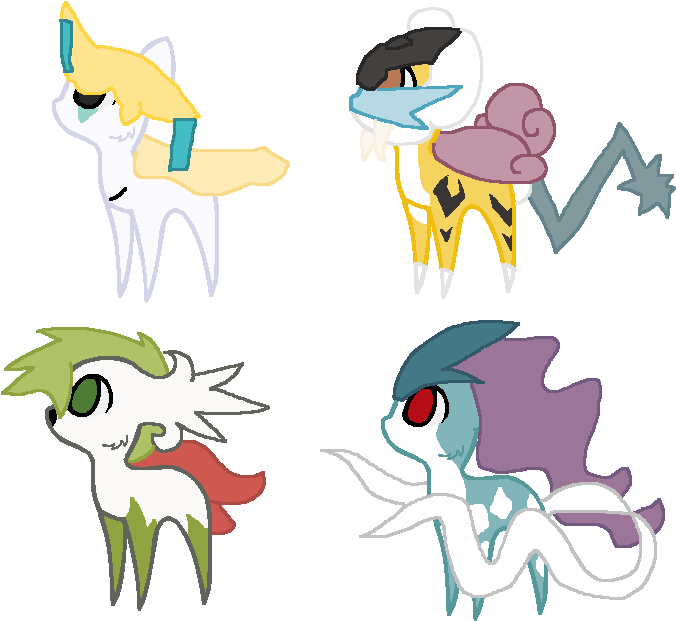 Legendary Ponymon Adopts By Therealriiver - Cartoon (768x698)