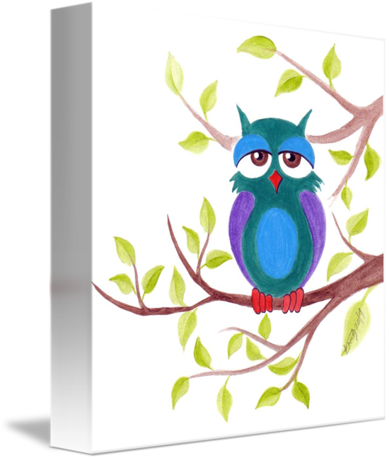 Sleepy Owl Cartoon Iphone X Slim Case (550x650)