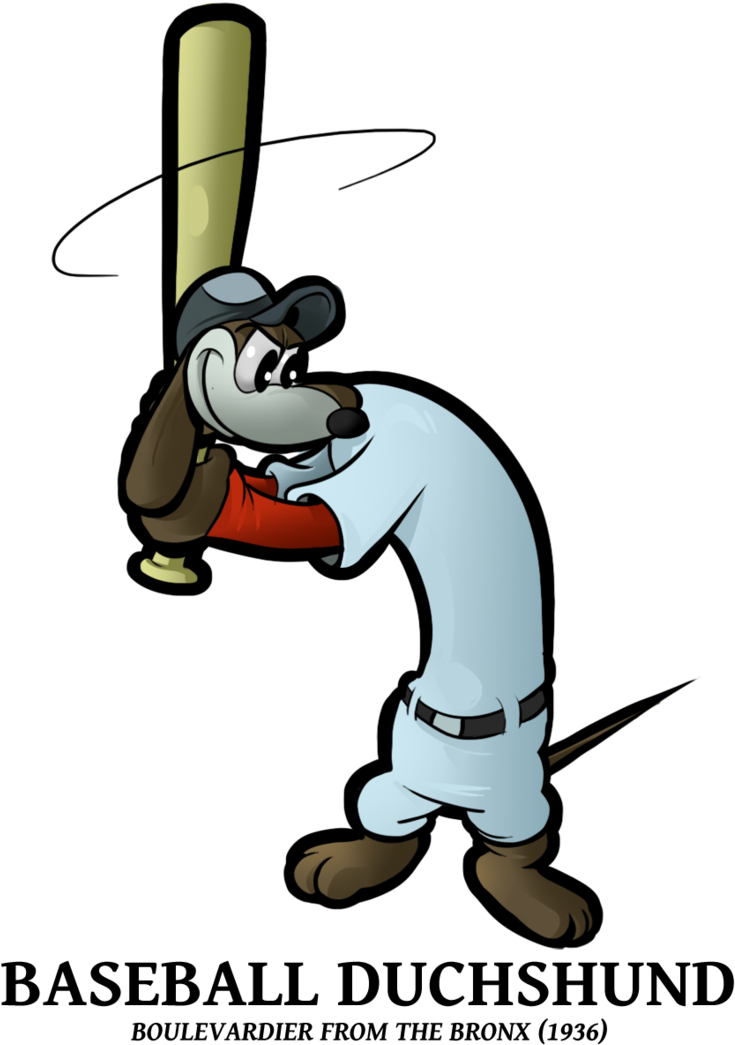 Baseball Dachshund By Boscoloandrea - Lluis Ribas (754x1058)