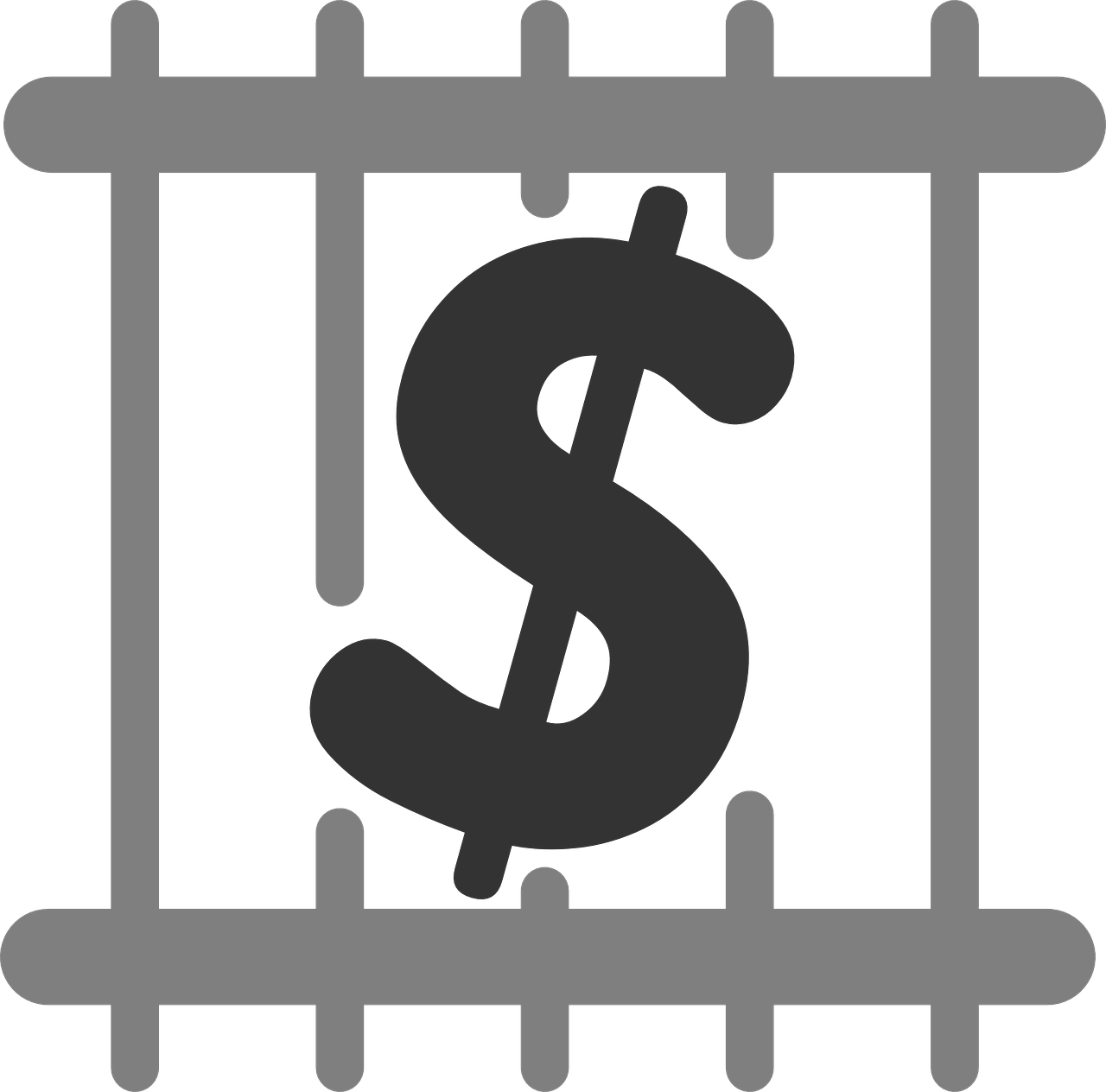 Jail Pay Fine - No Excessive Bail Or Fines (1280x1264)