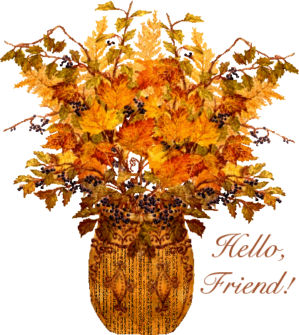 Hello Friend Home Autumn Fall Inspiration Decorate - Autumn Have A Beautiful Day (419x470)